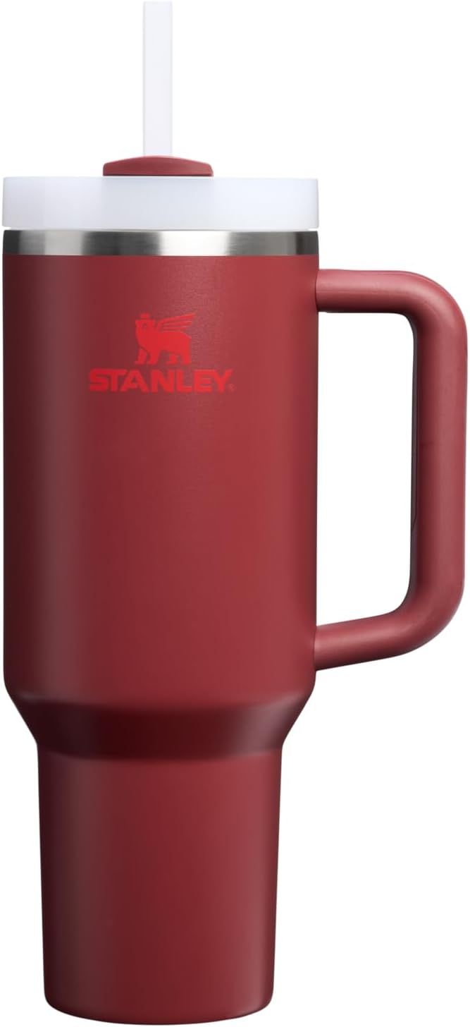 STANLEY Quencher H2.0 Tumbler with Handle and Straw 30 oz | Flowstate 3-Position Lid | Cup Holder Compatible for Travel | Insulated Stainless Steel Cup | BPA-Free | Nectarine