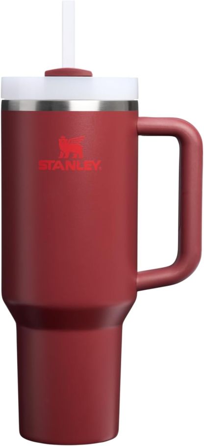 STANLEY Quencher H2.0 Tumbler with Handle and Straw 30 oz | Flowstate 3-Position Lid | Cup Holder Compatible for Travel | Insulated Stainless Steel Cup | BPA-Free | Nectarine