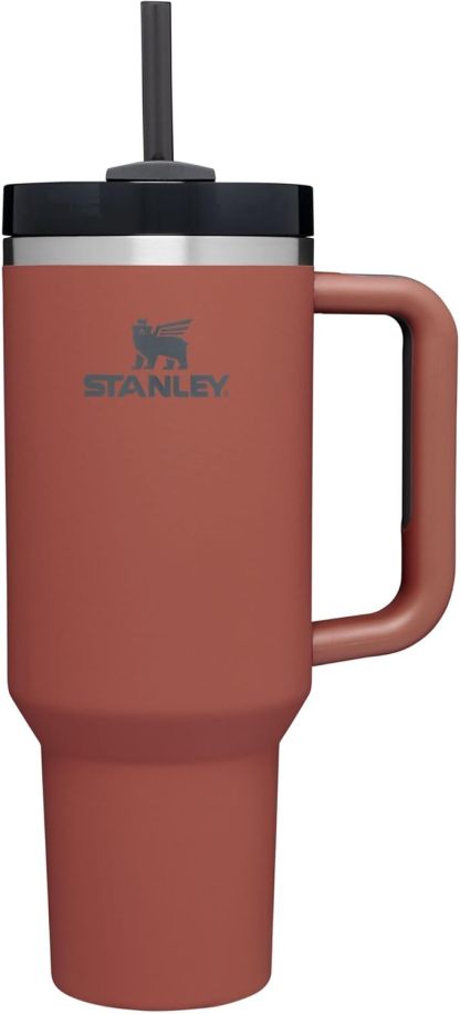 STANLEY Quencher H2.0 Tumbler with Handle and Straw 30 oz | Flowstate 3-Position Lid | Cup Holder Compatible for Travel | Insulated Stainless Steel Cup | BPA-Free | Nectarine