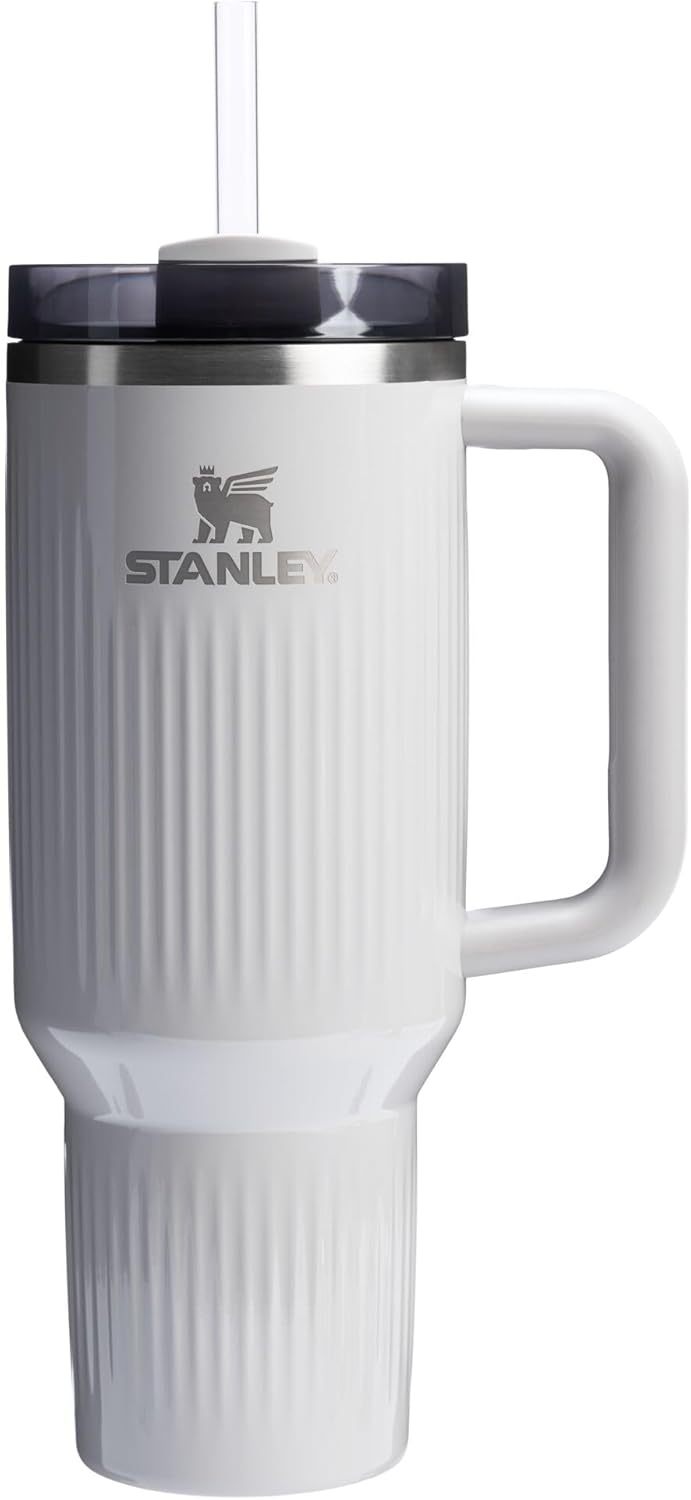 STANLEY Quencher H2.0 Tumbler with Handle and Straw 30 oz | Flowstate 3-Position Lid | Cup Holder Compatible for Travel | Insulated Stainless Steel Cup | BPA-Free | Nectarine