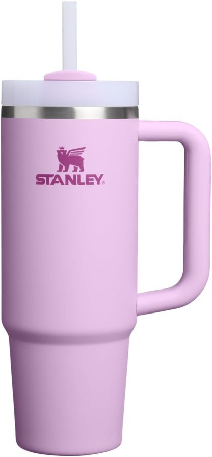 STANLEY Quencher H2.0 Tumbler with Handle and Straw 30 oz | Flowstate 3-Position Lid | Cup Holder Compatible for Travel | Insulated Stainless Steel Cup | BPA-Free | Nectarine