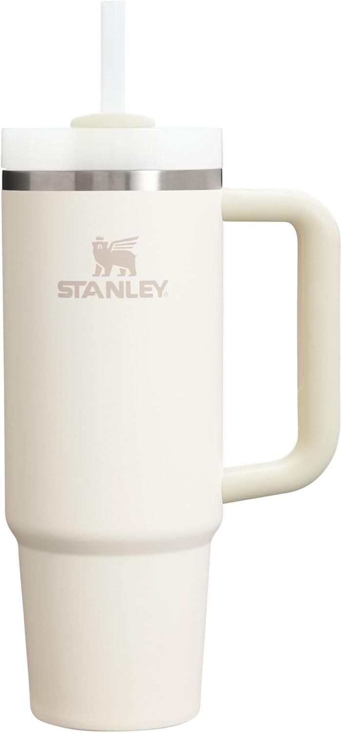 STANLEY Quencher H2.0 Tumbler with Handle and Straw 30 oz | Flowstate 3-Position Lid | Cup Holder Compatible for Travel | Insulated Stainless Steel Cup | BPA-Free | Nectarine