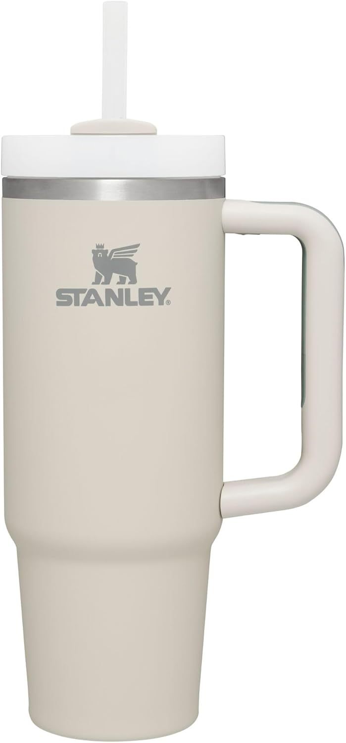 STANLEY Quencher H2.0 Tumbler with Handle and Straw 30 oz | Flowstate 3-Position Lid | Cup Holder Compatible for Travel | Insulated Stainless Steel Cup | BPA-Free | Nectarine