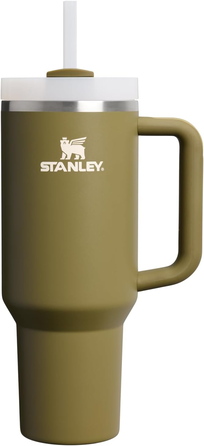 STANLEY Quencher H2.0 Tumbler with Handle and Straw 30 oz | Flowstate 3-Position Lid | Cup Holder Compatible for Travel | Insulated Stainless Steel Cup | BPA-Free | Nectarine