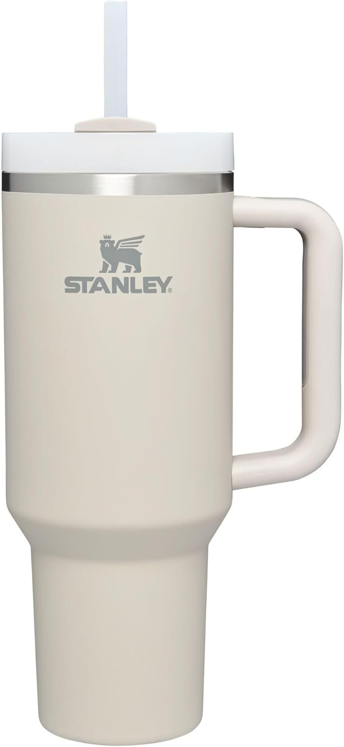 STANLEY Quencher H2.0 Tumbler with Handle and Straw 30 oz | Flowstate 3-Position Lid | Cup Holder Compatible for Travel | Insulated Stainless Steel Cup | BPA-Free | Nectarine