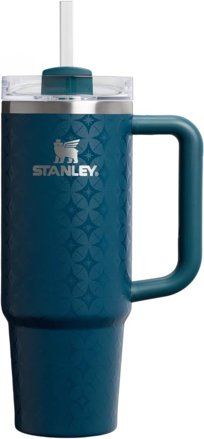 STANLEY Quencher H2.0 Tumbler with Handle and Straw 30 oz | Flowstate 3-Position Lid | Cup Holder Compatible for Travel | Insulated Stainless Steel Cup | BPA-Free | Nectarine