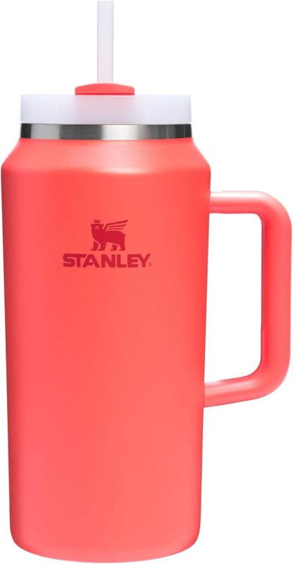 STANLEY Quencher H2.0 Tumbler with Handle and Straw 30 oz | Flowstate 3-Position Lid | Cup Holder Compatible for Travel | Insulated Stainless Steel Cup | BPA-Free | Nectarine