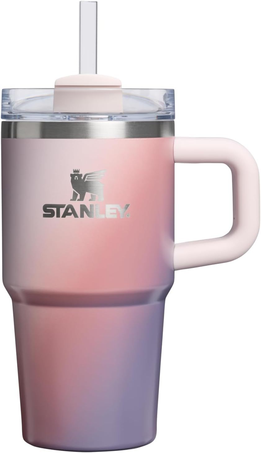STANLEY Quencher H2.0 Tumbler with Handle and Straw 30 oz | Flowstate 3-Position Lid | Cup Holder Compatible for Travel | Insulated Stainless Steel Cup | BPA-Free | Nectarine