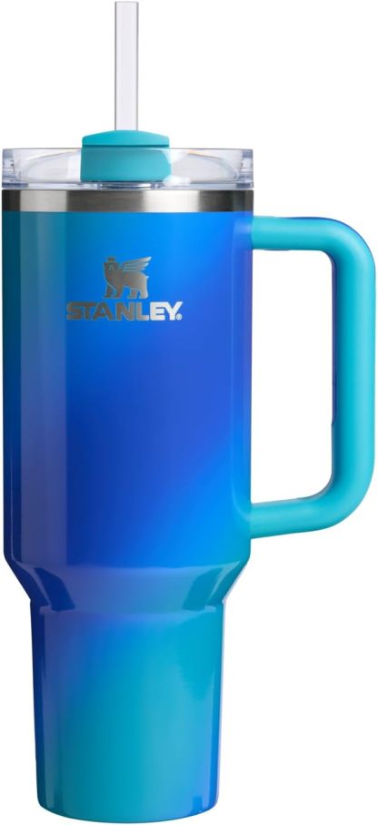 STANLEY Quencher H2.0 Tumbler with Handle and Straw 30 oz | Flowstate 3-Position Lid | Cup Holder Compatible for Travel | Insulated Stainless Steel Cup | BPA-Free | Nectarine