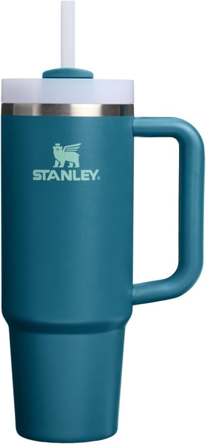 STANLEY Quencher H2.0 Tumbler with Handle and Straw 30 oz | Flowstate 3-Position Lid | Cup Holder Compatible for Travel | Insulated Stainless Steel Cup | BPA-Free | Nectarine