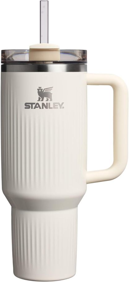 STANLEY Quencher H2.0 Tumbler with Handle and Straw 30 oz | Flowstate 3-Position Lid | Cup Holder Compatible for Travel | Insulated Stainless Steel Cup | BPA-Free | Nectarine