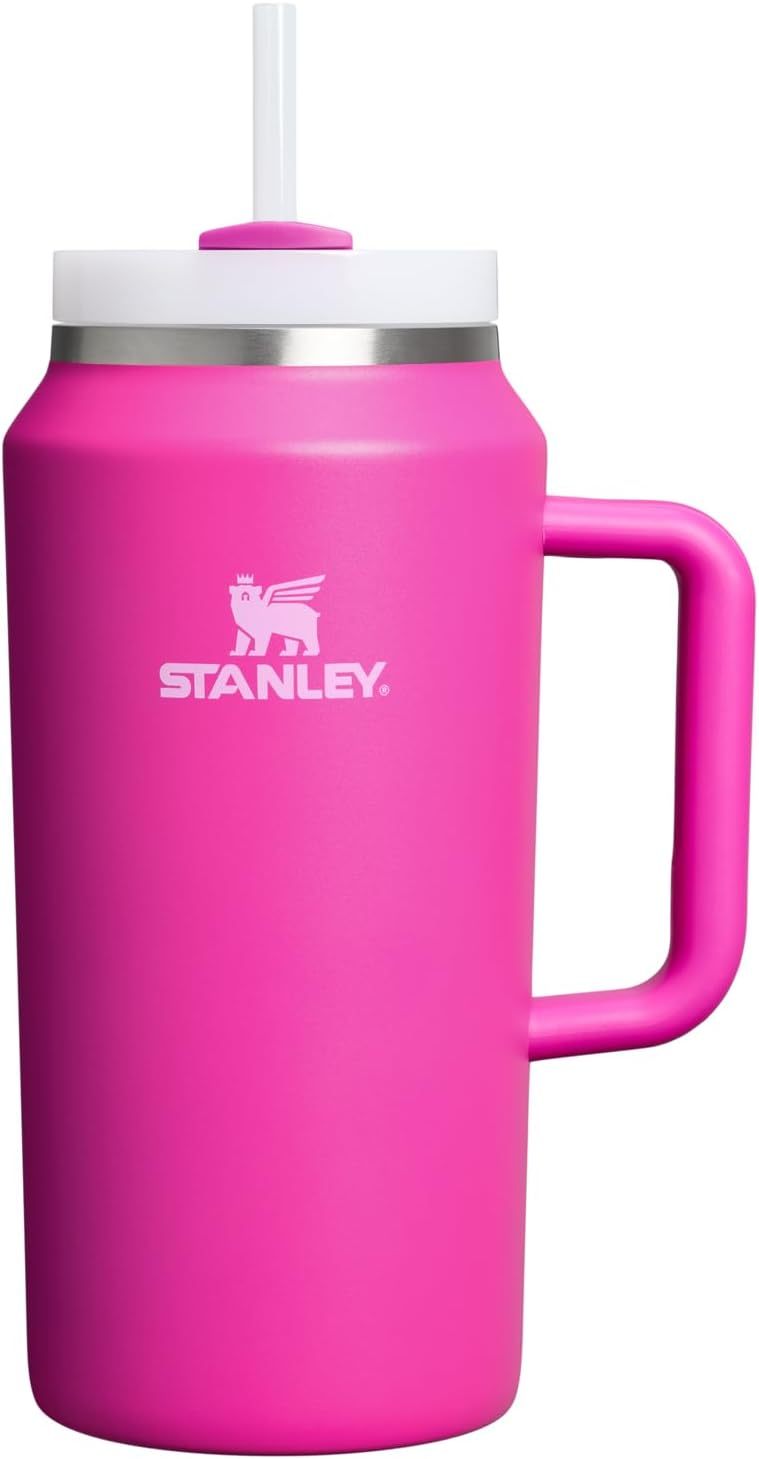STANLEY Quencher H2.0 Tumbler with Handle and Straw 30 oz | Flowstate 3-Position Lid | Cup Holder Compatible for Travel | Insulated Stainless Steel Cup | BPA-Free | Nectarine