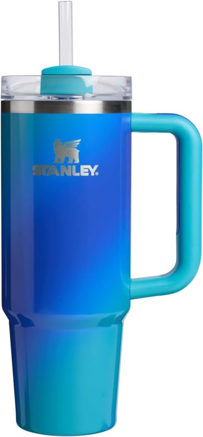 STANLEY Quencher H2.0 Tumbler with Handle and Straw 30 oz | Flowstate 3-Position Lid | Cup Holder Compatible for Travel | Insulated Stainless Steel Cup | BPA-Free | Nectarine