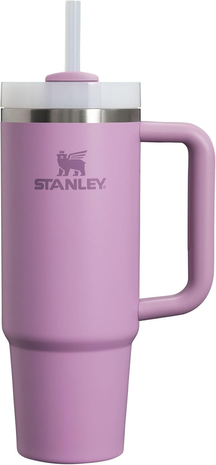 STANLEY Quencher H2.0 Tumbler with Handle and Straw 30 oz | Flowstate 3-Position Lid | Cup Holder Compatible for Travel | Insulated Stainless Steel Cup | BPA-Free | Nectarine