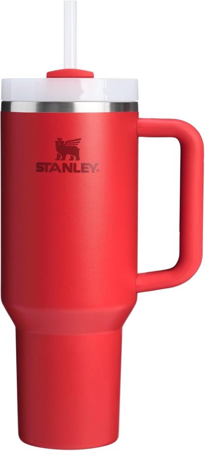 STANLEY Quencher H2.0 Tumbler with Handle and Straw 30 oz | Flowstate 3-Position Lid | Cup Holder Compatible for Travel | Insulated Stainless Steel Cup | BPA-Free | Nectarine
