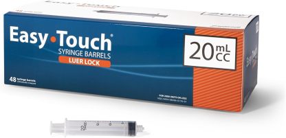 EasyTouch Luer-Lock Syringe Barrel, 1ML Syringe, Pack of 100