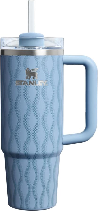 STANLEY Quencher H2.0 Tumbler with Handle and Straw 30 oz | Flowstate 3-Position Lid | Cup Holder Compatible for Travel | Insulated Stainless Steel Cup | BPA-Free | Nectarine