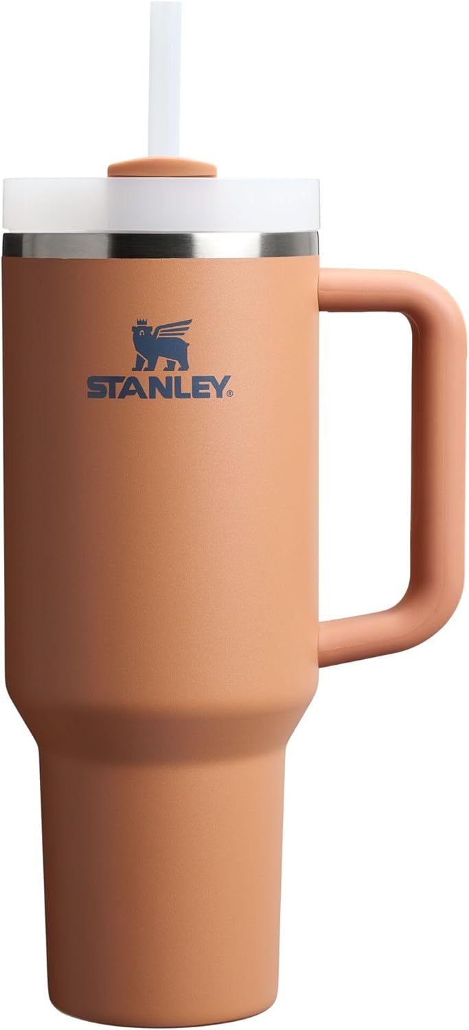 STANLEY Quencher H2.0 Tumbler with Handle and Straw 30 oz | Flowstate 3-Position Lid | Cup Holder Compatible for Travel | Insulated Stainless Steel Cup | BPA-Free | Nectarine