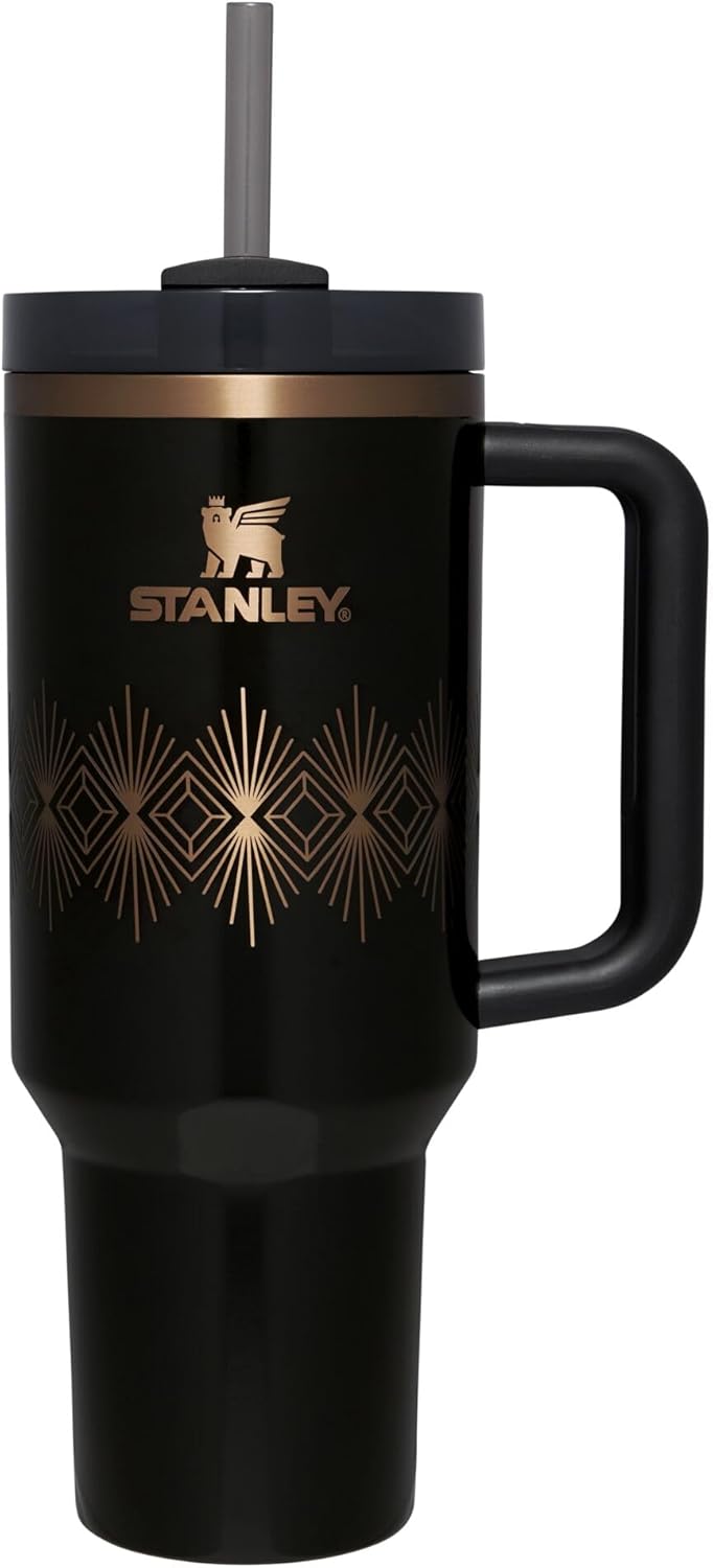STANLEY Quencher H2.0 Tumbler with Handle and Straw 30 oz | Flowstate 3-Position Lid | Cup Holder Compatible for Travel | Insulated Stainless Steel Cup | BPA-Free | Nectarine