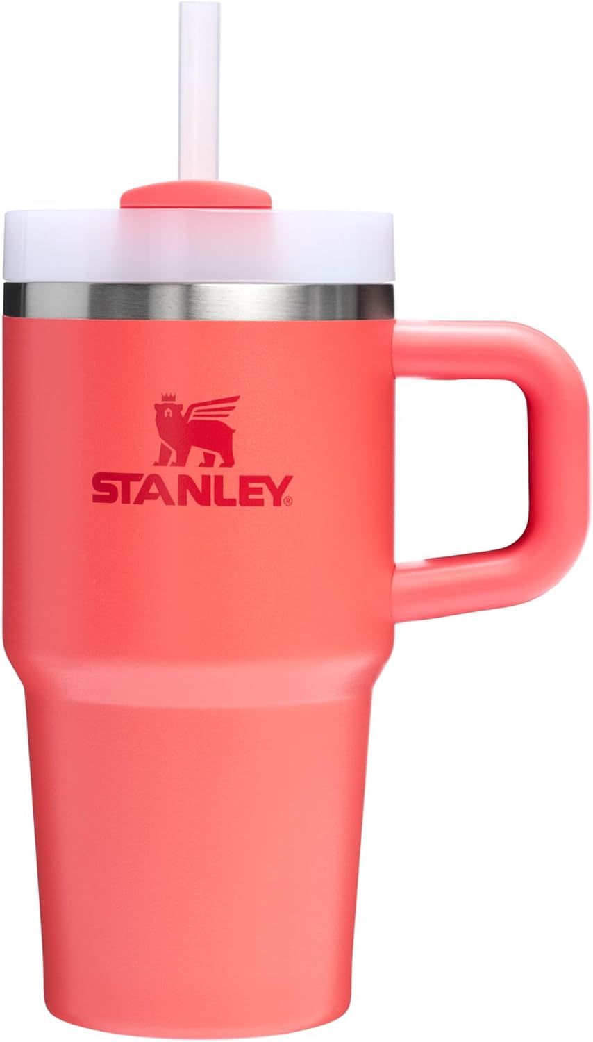 STANLEY Quencher H2.0 Tumbler with Handle and Straw 30 oz | Flowstate 3-Position Lid | Cup Holder Compatible for Travel | Insulated Stainless Steel Cup | BPA-Free | Nectarine
