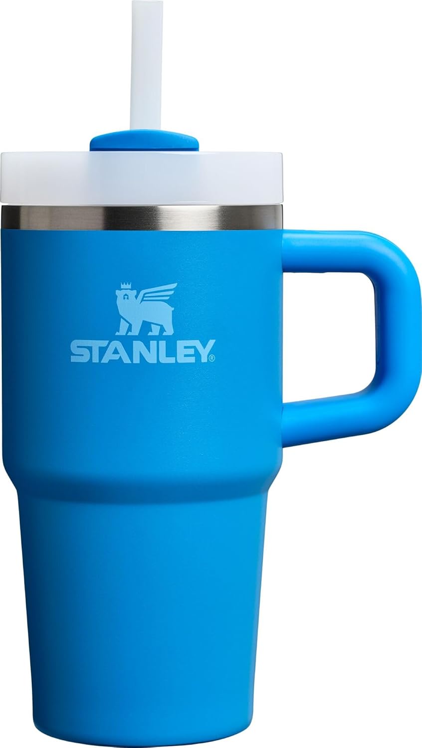 STANLEY Quencher H2.0 Tumbler with Handle and Straw 30 oz | Flowstate 3-Position Lid | Cup Holder Compatible for Travel | Insulated Stainless Steel Cup | BPA-Free | Nectarine