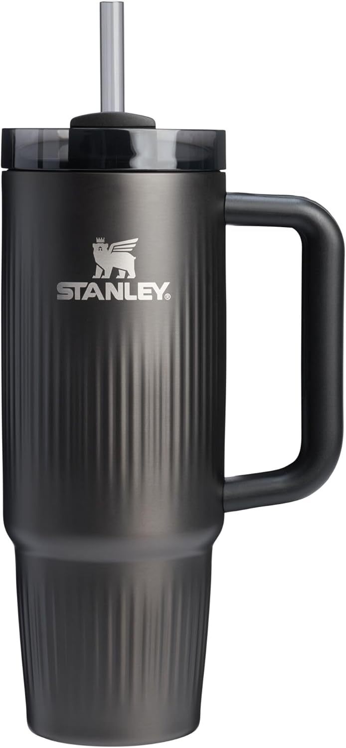 STANLEY Quencher H2.0 Tumbler with Handle and Straw 30 oz | Flowstate 3-Position Lid | Cup Holder Compatible for Travel | Insulated Stainless Steel Cup | BPA-Free | Nectarine