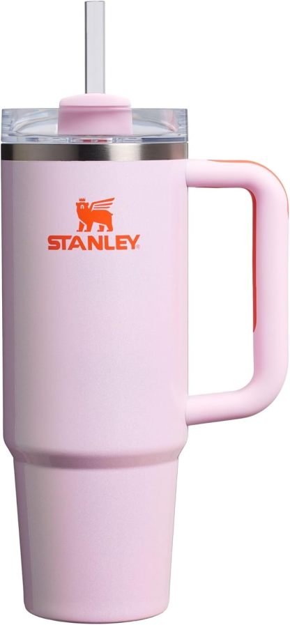STANLEY Quencher H2.0 Tumbler with Handle and Straw 30 oz | Flowstate 3-Position Lid | Cup Holder Compatible for Travel | Insulated Stainless Steel Cup | BPA-Free | Nectarine