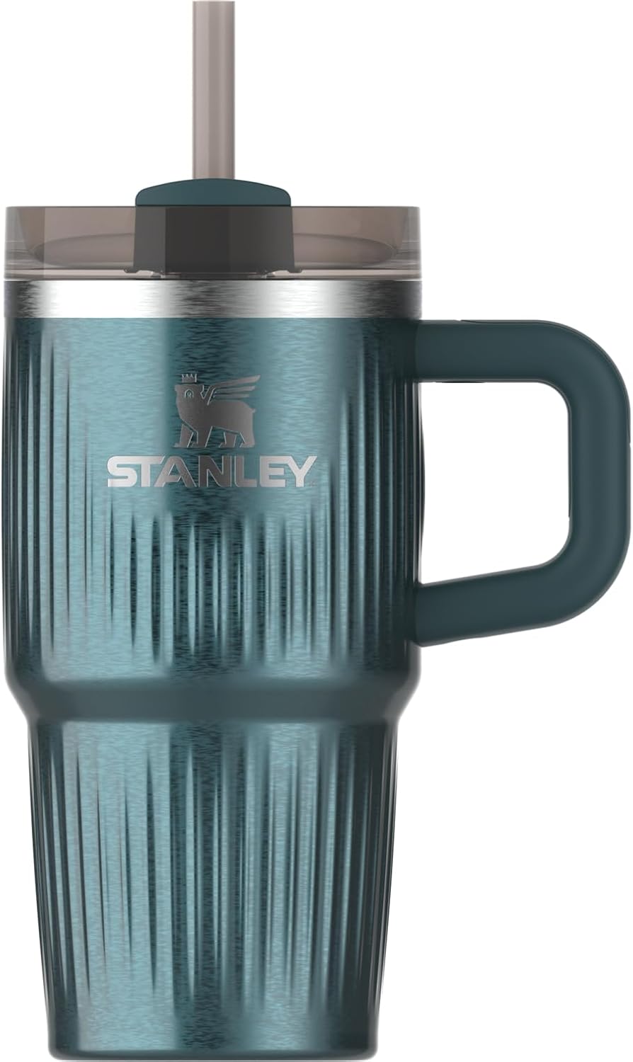 STANLEY Quencher H2.0 Tumbler with Handle and Straw 30 oz | Flowstate 3-Position Lid | Cup Holder Compatible for Travel | Insulated Stainless Steel Cup | BPA-Free | Nectarine