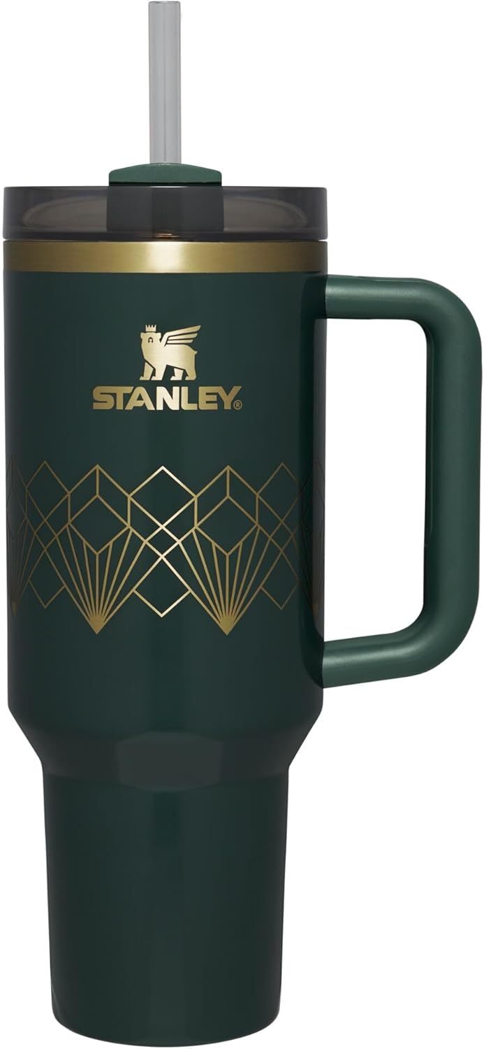 STANLEY Quencher H2.0 Tumbler with Handle and Straw 30 oz | Flowstate 3-Position Lid | Cup Holder Compatible for Travel | Insulated Stainless Steel Cup | BPA-Free | Nectarine