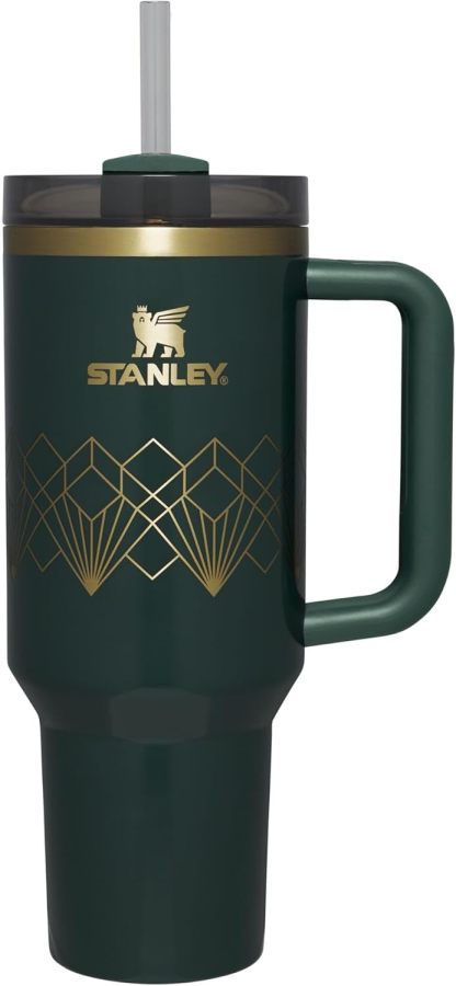 STANLEY Quencher H2.0 Tumbler with Handle and Straw 30 oz | Flowstate 3-Position Lid | Cup Holder Compatible for Travel | Insulated Stainless Steel Cup | BPA-Free | Nectarine