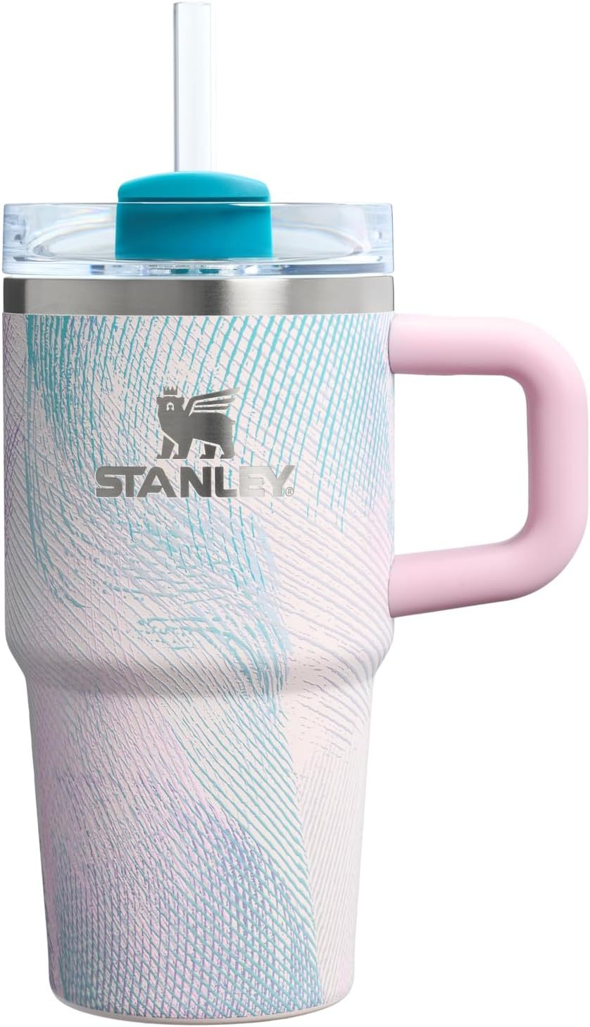 STANLEY Quencher H2.0 Tumbler with Handle and Straw 30 oz | Flowstate 3-Position Lid | Cup Holder Compatible for Travel | Insulated Stainless Steel Cup | BPA-Free | Nectarine