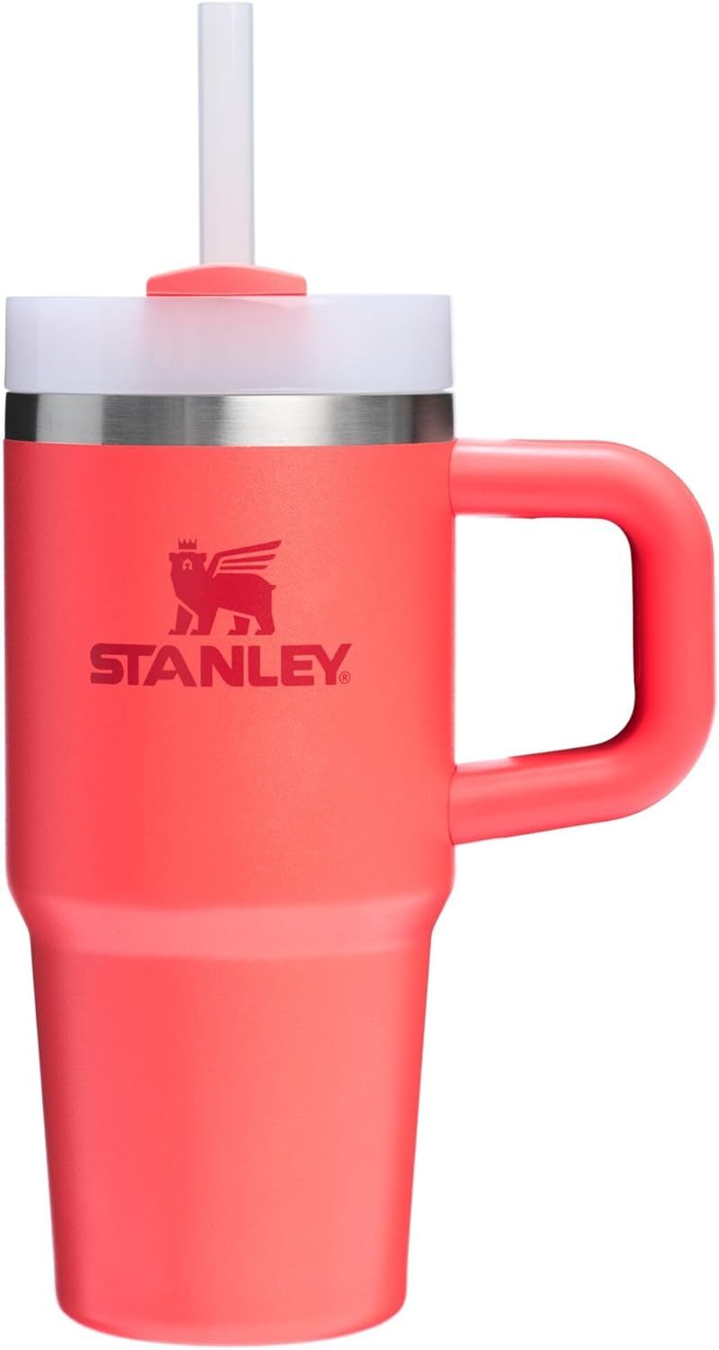 STANLEY Quencher H2.0 Tumbler with Handle and Straw 30 oz | Flowstate 3-Position Lid | Cup Holder Compatible for Travel | Insulated Stainless Steel Cup | BPA-Free | Nectarine