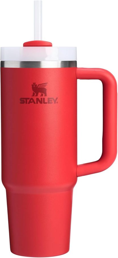 STANLEY Quencher H2.0 Tumbler with Handle and Straw 30 oz | Flowstate 3-Position Lid | Cup Holder Compatible for Travel | Insulated Stainless Steel Cup | BPA-Free | Nectarine