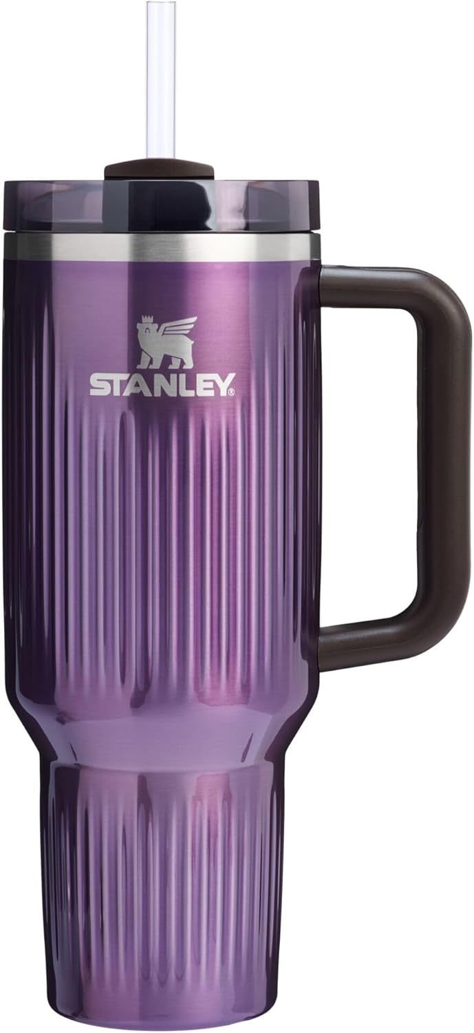 STANLEY Quencher H2.0 Tumbler with Handle and Straw 30 oz | Flowstate 3-Position Lid | Cup Holder Compatible for Travel | Insulated Stainless Steel Cup | BPA-Free | Nectarine