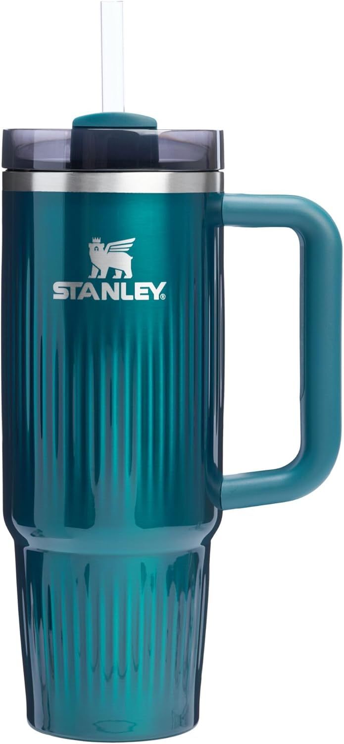 STANLEY Quencher H2.0 Tumbler with Handle and Straw 30 oz | Flowstate 3-Position Lid | Cup Holder Compatible for Travel | Insulated Stainless Steel Cup | BPA-Free | Nectarine