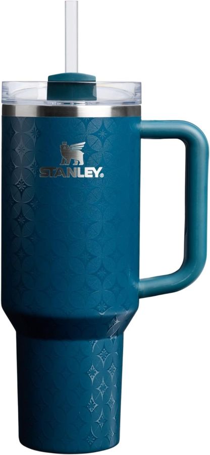 STANLEY Quencher H2.0 Tumbler with Handle and Straw 30 oz | Flowstate 3-Position Lid | Cup Holder Compatible for Travel | Insulated Stainless Steel Cup | BPA-Free | Nectarine