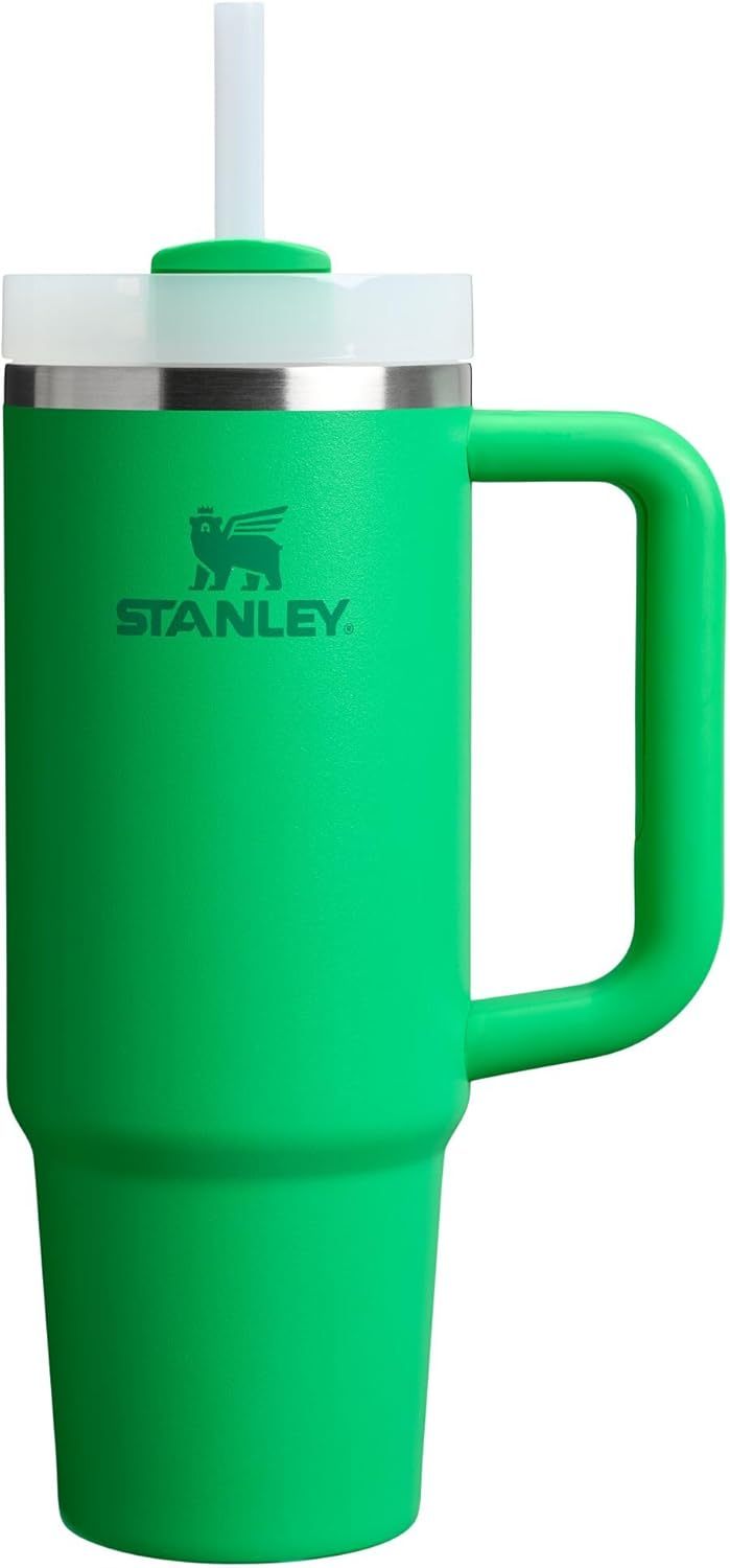 STANLEY Quencher H2.0 Tumbler with Handle and Straw 30 oz | Flowstate 3-Position Lid | Cup Holder Compatible for Travel | Insulated Stainless Steel Cup | BPA-Free | Nectarine