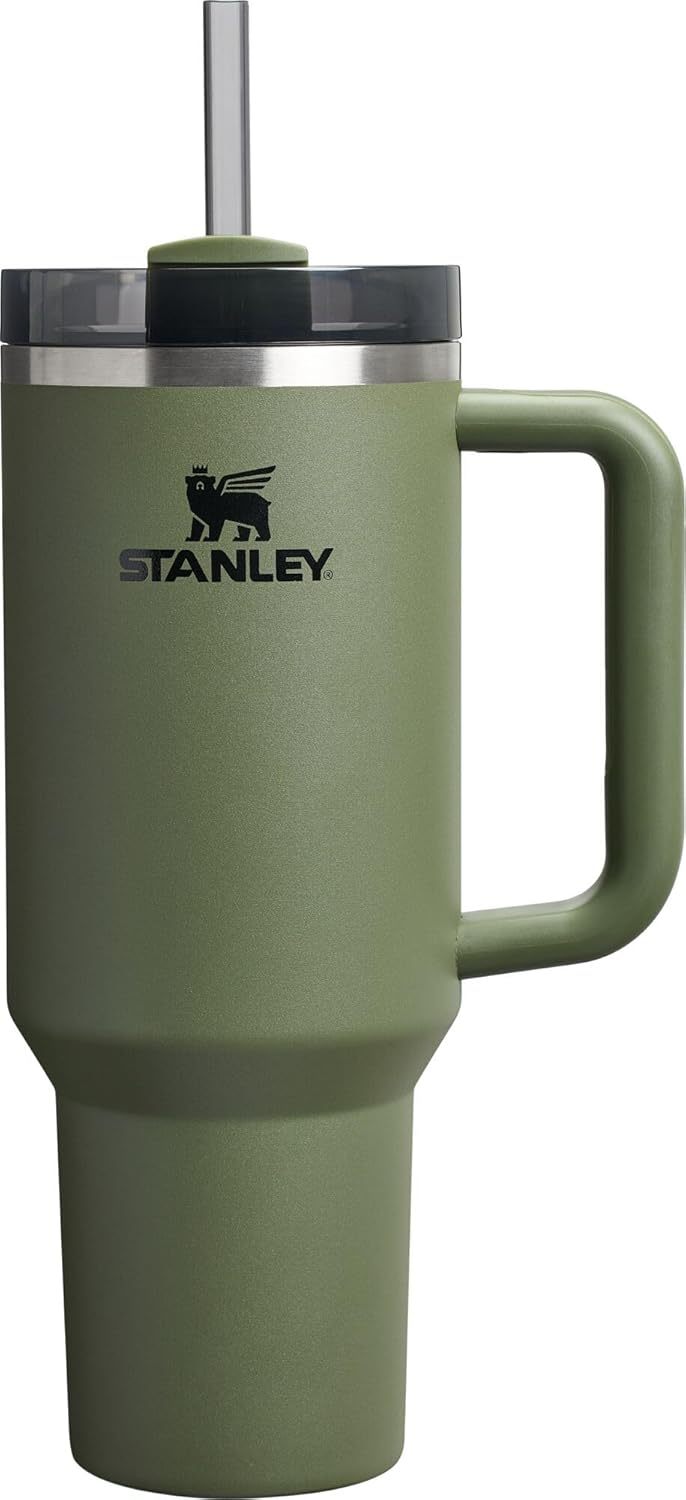 STANLEY Quencher H2.0 Tumbler with Handle and Straw 30 oz | Flowstate 3-Position Lid | Cup Holder Compatible for Travel | Insulated Stainless Steel Cup | BPA-Free | Nectarine