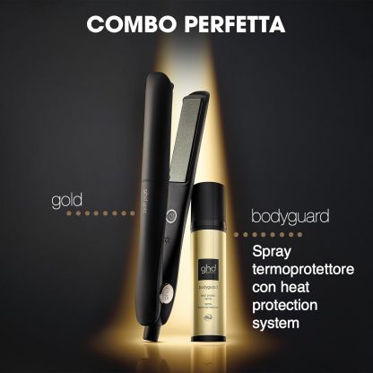 ghd Gold, Piastra Capelli Professionale per Piega Liscia e Mossa, Styler con Tecnologia Dual-Zone e Sensori Termici, Finish Morbido e Lucente da Salone, Cavo Girevole di 2.7 m
