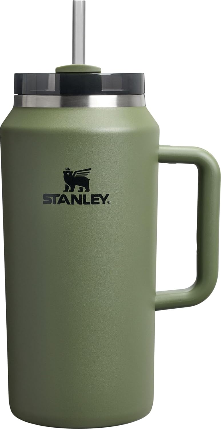 STANLEY Quencher H2.0 Tumbler with Handle and Straw 30 oz | Flowstate 3-Position Lid | Cup Holder Compatible for Travel | Insulated Stainless Steel Cup | BPA-Free | Nectarine