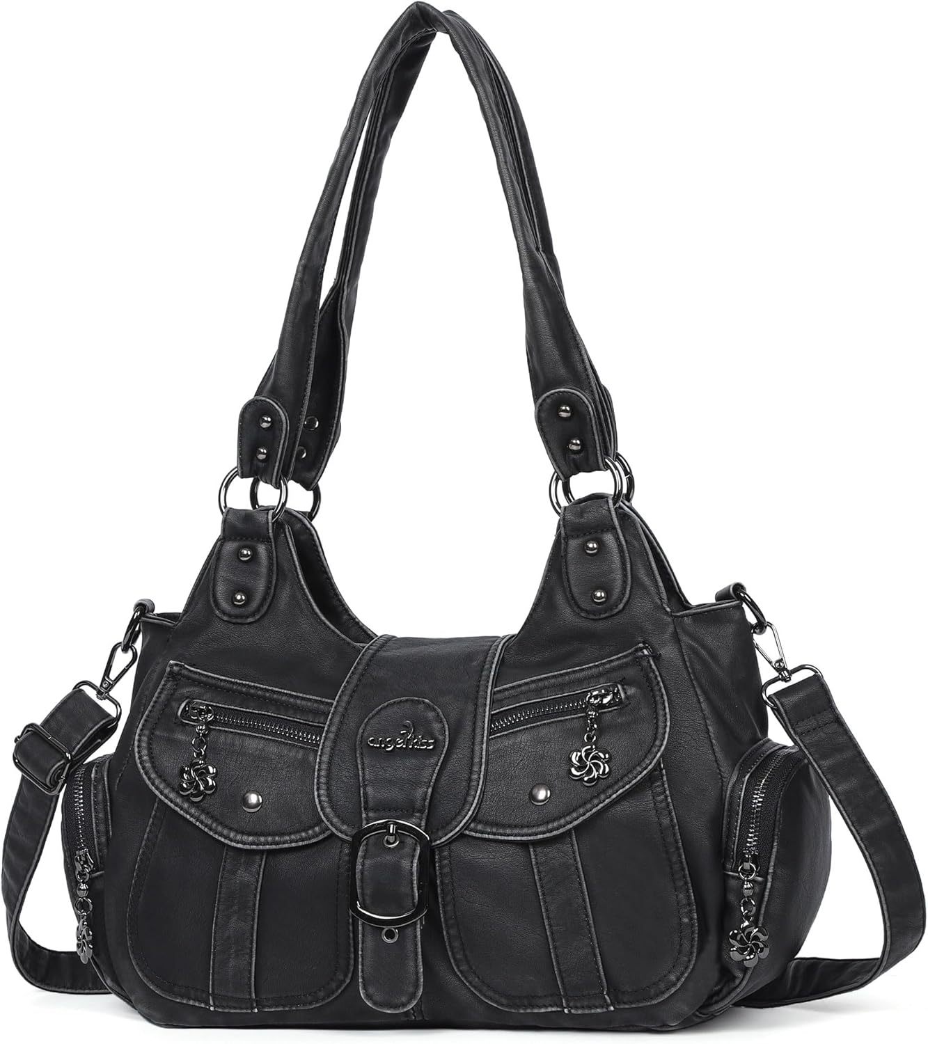 Angel Kiss Top-Handles Bag, Women's Hobo Handbag, 13.7"L 8.6" H 5.1" W