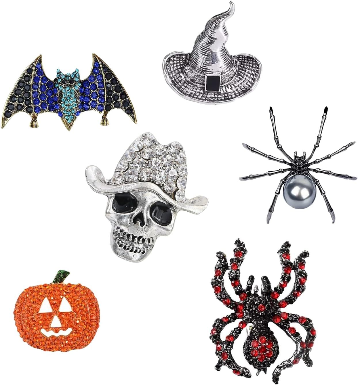 Women Brooch Set Crystal Pin Christmas Gifts Stocking Stuffers Vintage Animal Insect Elegant Flower Pins Brooches Bulk for Women Girls