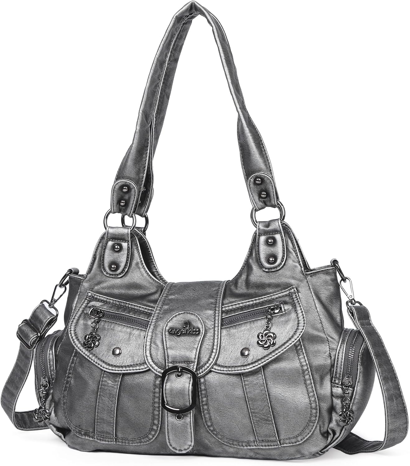 Angel Kiss Top-Handles Bag, Women's Hobo Handbag, 13.7"L 8.6" H 5.1" W