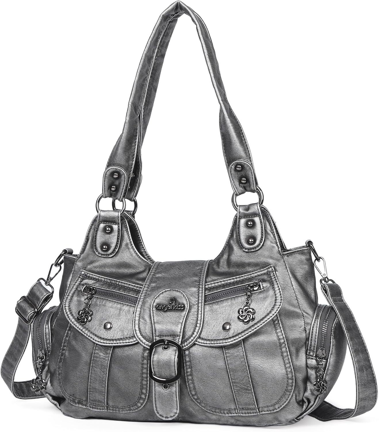 Angel Kiss Top-Handles Bag, Women's Hobo Handbag, 13.7"L 8.6" H 5.1" W