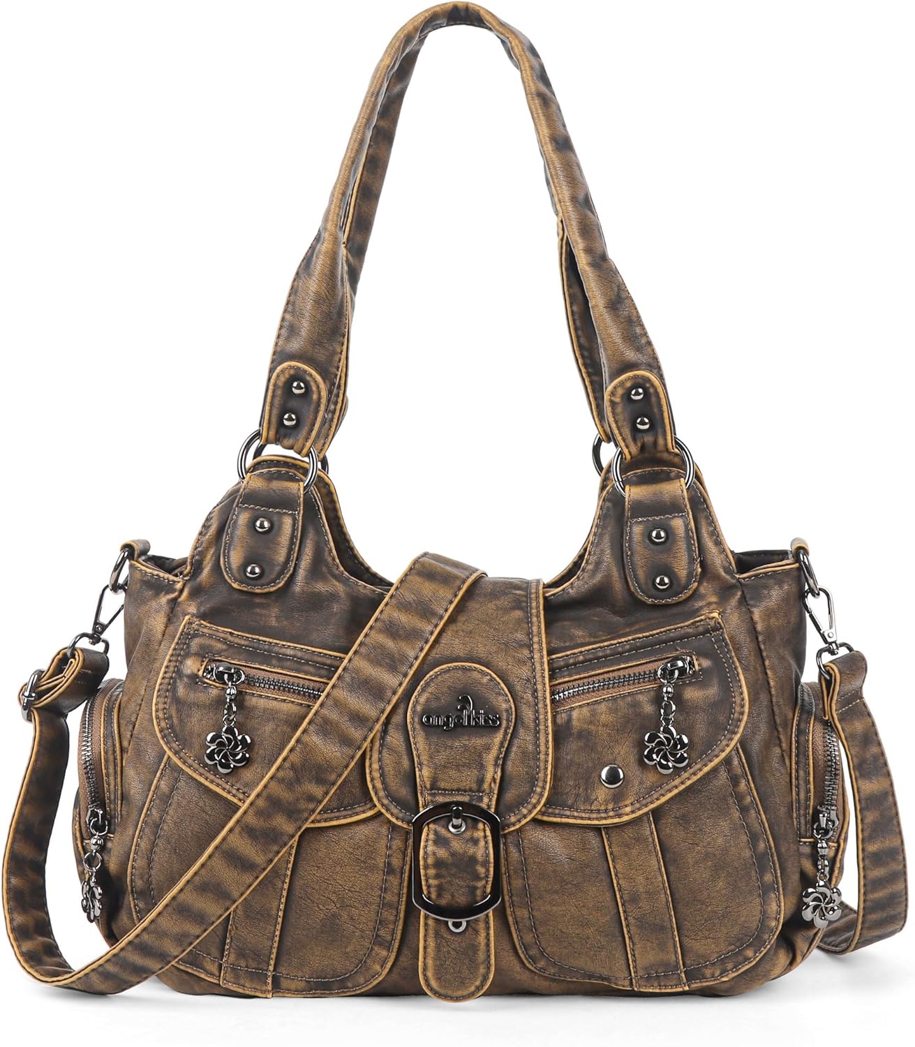 Angel Kiss Top-Handles Bag, Women's Hobo Handbag, 13.7"L 8.6" H 5.1" W
