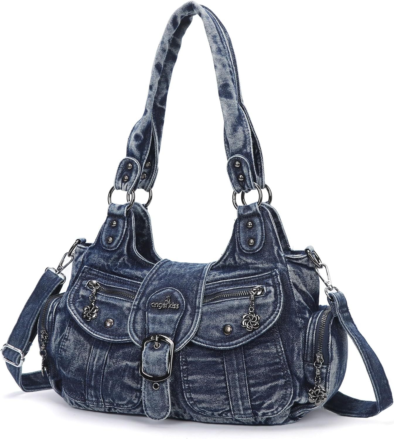 Angel Kiss Top-Handles Bag, Women's Hobo Handbag, 13.7"L 8.6" H 5.1" W