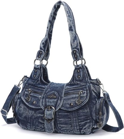 Angel Kiss Top-Handles Bag, Women's Hobo Handbag, 13.7"L 8.6" H 5.1" W