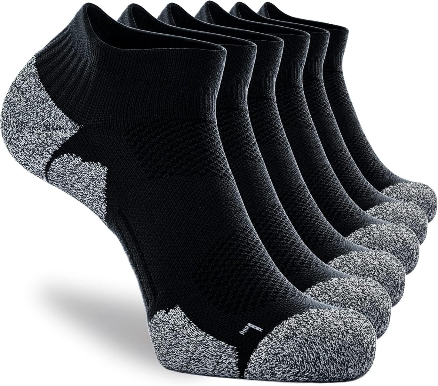 CWVLC Unisex Cushioned Compression Athletic Ankle Socks Multipack
