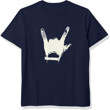 Men's ROCK Printed Short Sleeves T-Shirt