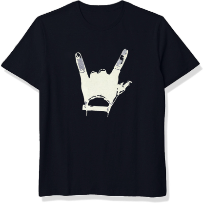 Men's ROCK Printed Short Sleeves T-Shirt